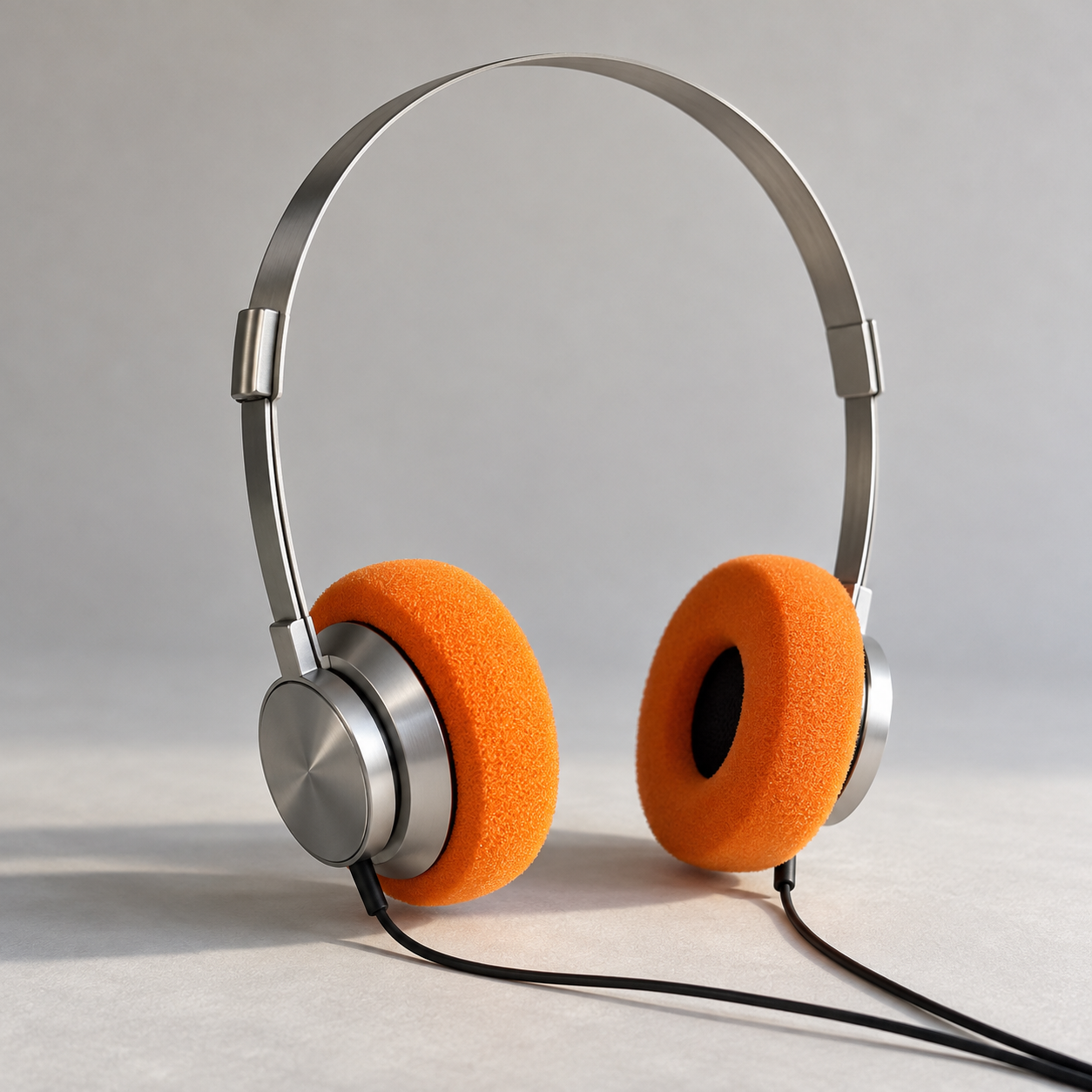 Lightweight tape headphones